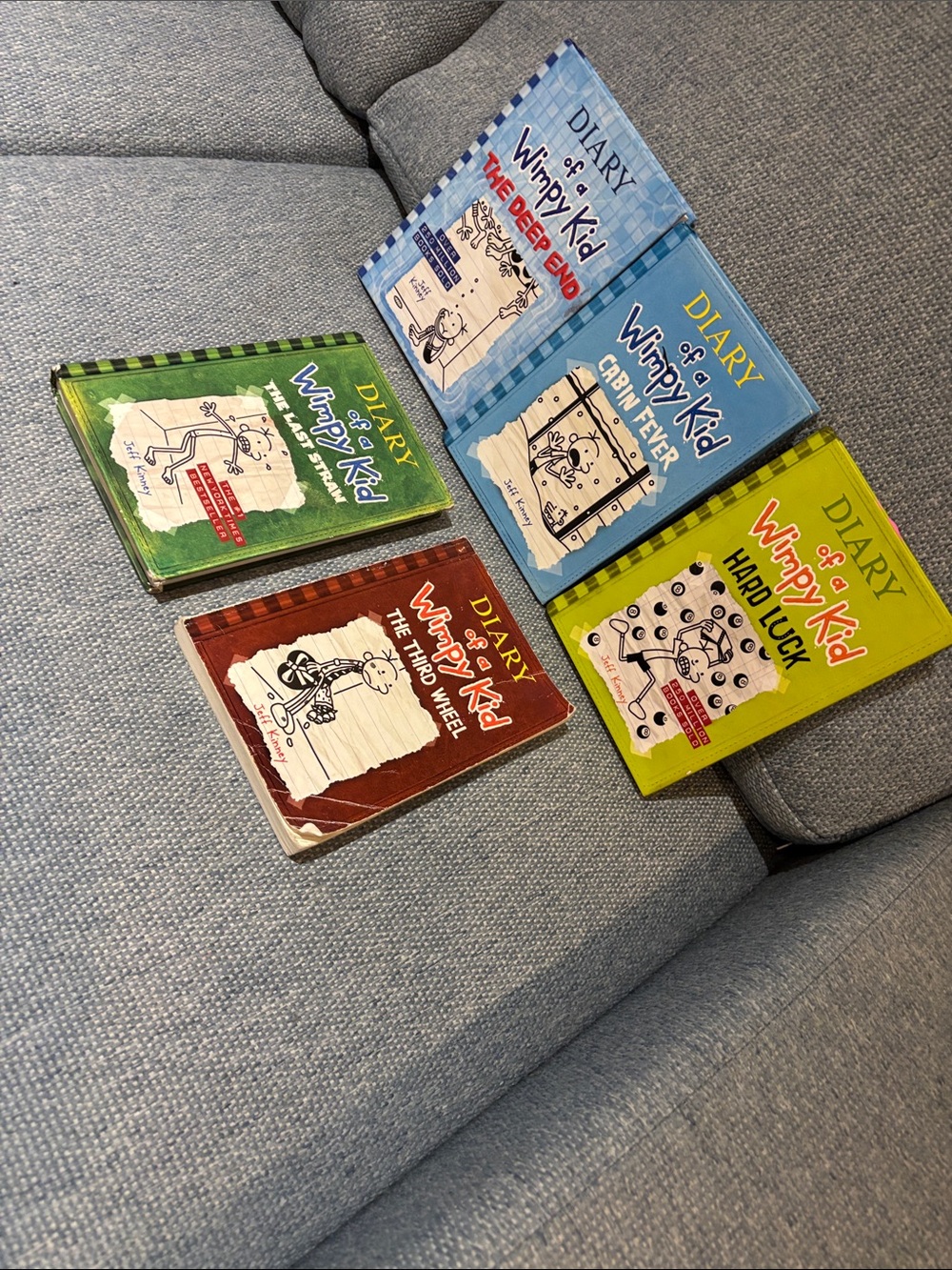 Diary of a wimpy kid books x 5